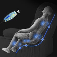 Hannah Corduroy Heated Massage Swivel Recliner Chair
